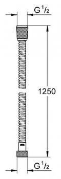 Душевой шланг Grohe Relexaflex 28150000