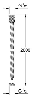 Душевой шланг Grohe Relexaflex 28155000