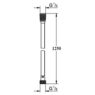 Душевой шланг Grohe Silverflex Longlife 26335000