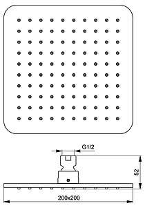 Верхний душ Ideal Standard IdealRain Cube B0024AA