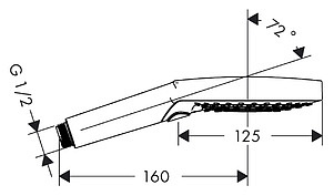 Душевая лейка Hansgrohe Raindance Select S 120 3jet  26530400