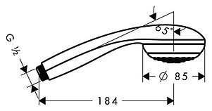 Душевая лейка Hansgrohe Crometta 85 Variojet 28562000