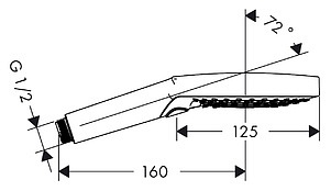 Душевая лейка Hansgrohe Raindance Select S 120 3jet 26530000