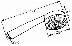 Душевая лейка Kludi Zenta 608000500