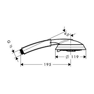 Душевая лейка Hansgrohe Raindance Classic 100 Air 3jet 28548000