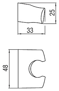 Настенный держатель Nobili AD147/9CR