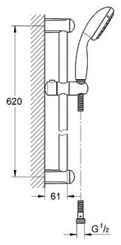 Душевой комплект Grohe Grohtherm 800 34565000