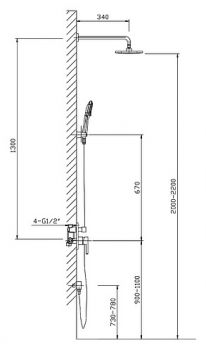 Душевой комплект Timo Selene SX-2069/00 SM1013