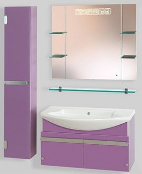 Мебель для ванной Gemelli Glass New 90 подвесная colorglass