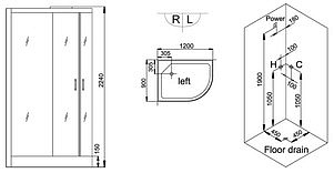 Душевая кабина Grande Home WS103 S6 L