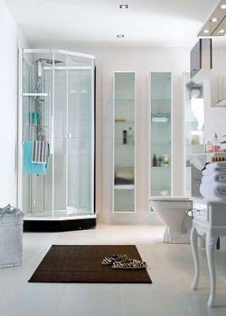 Душевая кабина IDO Showerama 8-5 90x90 стекло прозр., проф. белый