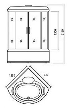 Душевая кабина Appollo TS-1235W