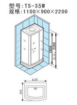 Душевая кабина Appollo TS-35W L