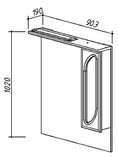 Мебель для ванной Belux Лира 90 L