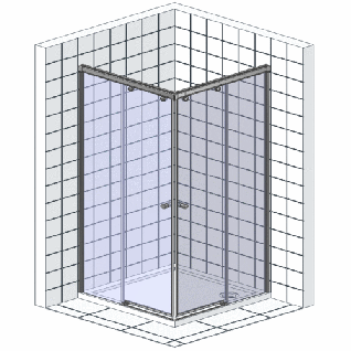 Душевой уголок GuteWetter Practic Square GK-422 70x70 см стекло бесцветное, профиль матовый хром