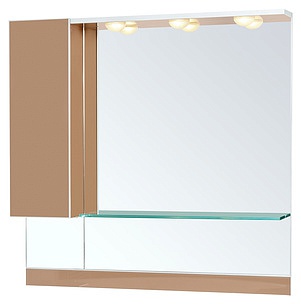 Мебель для ванной Gemelli Glass Estra 108 подвесная 2 ящика colorglass