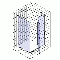 Душевой уголок GuteWetter Practic Square GK-401 правая 85x85 см стекло бесцветное, профиль матовый хром
