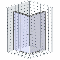 Душевой уголок GuteWetter Slide Square GK-864 100x100 см стекло бесцветное, профиль хром
