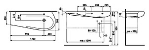 Мебель для ванной Laufen Alessi one 4.2450.0.097.630.1