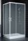 Душевой уголок Vegas Glass ZA-F 90*100 01 10 профиль белый, стекло сатин