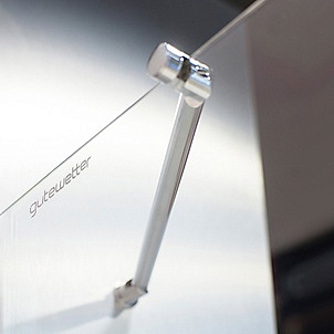 Душевой уголок GuteWetter Lux Meliori GK-101 левый 100x100 см стекло бесцветное, профиль хром