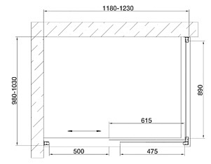 Душевой уголок Vegas Glass ZP+ZPV 120*100 09 10 профиль золото, стекло сатин