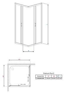 Душевой уголок Radaway Premium Plus C 90x190 стекло фабрик