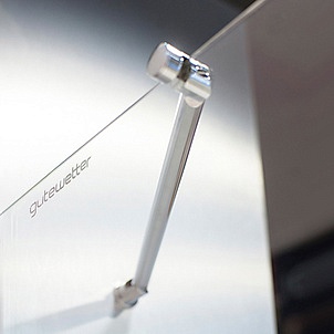Душевой уголок GuteWetter Lux Rectan GK-103 правый 100x80 см стекло бесцветное, профиль хром