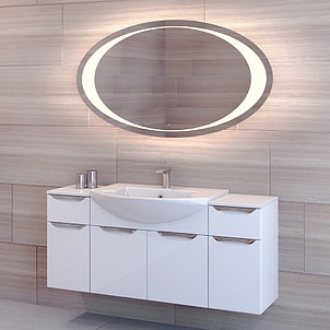 Мебель для ванной Gemelli Cosmo New 75 подвесная исполнение I белый глянец