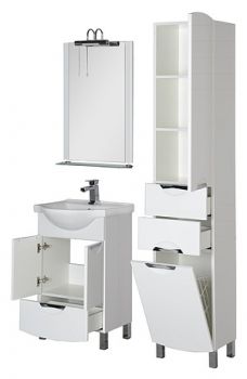 Мебель для ванной Aquanet Асти 55 М белая