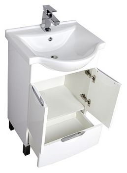 Мебель для ванной Aquanet Асти 55 М белая