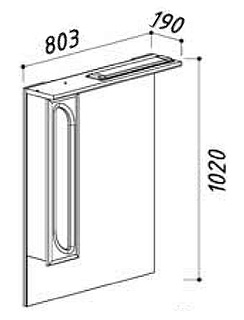 Мебель для ванной Belux Лира 80 R