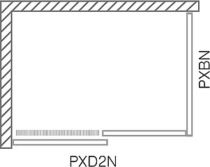 Душевой уголок Roltechnik Proxima Line PXD2N/1300/Sat+PXBN/Sat