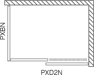 Душевой уголок Roltechnik Proxima Line PXD2N/1300+PXBN/CS