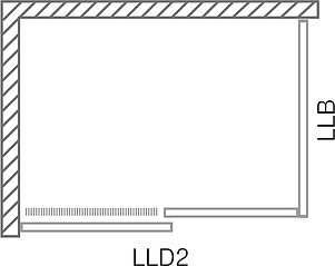 Душевой уголок Roltechnik Lega Line LLD2/1000+LLB