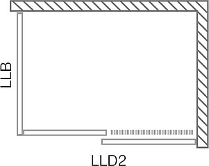 Душевой уголок Roltechnik Lega Line LLD2/1400+LLB