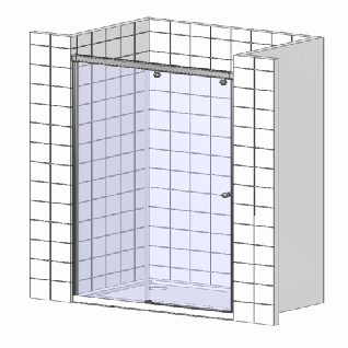Душевая дверь в нишу RGW Passage PA-12 (1200x1240)x1950 стекло чистое
