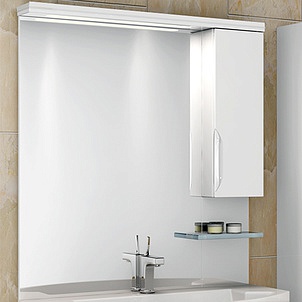 Мебель для ванной Gemelli Cosmo New 90 подвесная исполнение II белый глянец