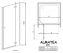 Душевая дверь в нишу Radaway Almatea DWJ 80 прозрачное стекло R