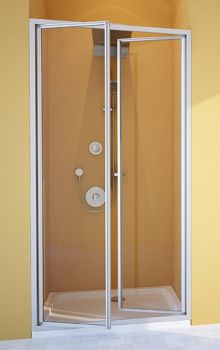 Душевая дверь в нишу GuteWetter Practic Door GK-402 93-97 см стекло бесцветное, профиль матовый хром