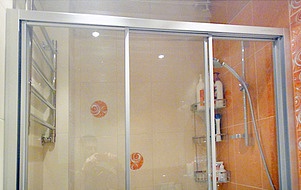 Душевая дверь в нишу GuteWetter Practic Door GK-403A левая 116-120 см стекло бесцветное, профиль матовый хром