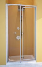 Душевая дверь в нишу GuteWetter Practic Door GK-402 68-72 см стекло бесцветное, профиль матовый хром