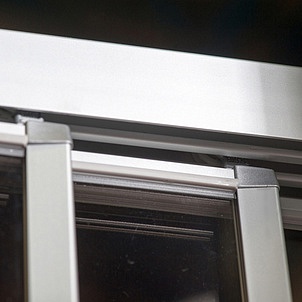 Душевая дверь в нишу GuteWetter Practic Door GK-403A левая 88-92 см стекло бесцветное, профиль матовый хром