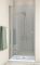 Душевая дверь в нишу GuteWetter Trend Door GK-862AP левая 133 см стекло бесцветное Two, профиль хром