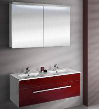 Мебель для ванной Dreja Aston 120 S красный глянец