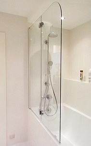 Шторка на ванну GuteWetter Lux Pearl GV-102 левая 90 см стекло бесцветное, профиль хром