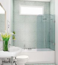 Шторка на ванну GuteWetter Trend Pearl GV-861A правая 90 см стекло бесцветное, фурнитура хром