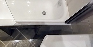 Шторка на ванну GuteWetter Lux Pearl GV-601 правая 90 см стекло бесцветное, профиль хром