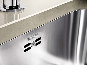 Мойка кухонная Blanco Supra 500 U сталь с клапаном