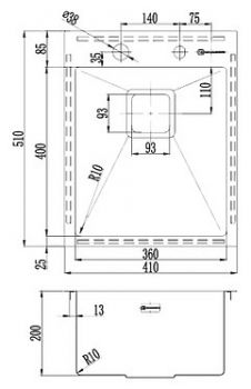 Мойка кухонная Omoikiri Akisame 41-LG светлое золото